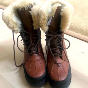 Ralph Lauren polo boots, excellent condition.